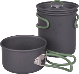 Bo-Camp Explorer Kochgeschirr-Set Aluminium eloxiert 2-tlg. - Trekkinggeschirr