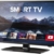 Carbest Smart TV 12V Fernseher, SAT-TV & Internet, 18,5 Zoll, 1920x1080