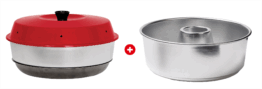 Omnia Campingbackofen Set 2-teilig mit Maxiform 3 Liter - Auflauf- und Backformen