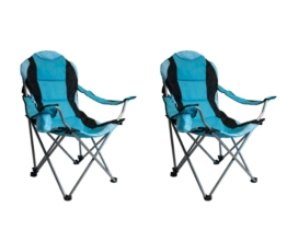 2er-Set hochwertiger Campingstühle - Maximaler Komfort