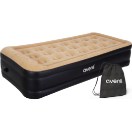 Avenli Selbstaufblasende Luftmatratze Beige/Schwarz 196 x 97 x 47 cm 1 Person