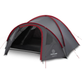 Camping Zelt 4 Personen Scott 4 Grau, wasserdicht, leicht & kompakt