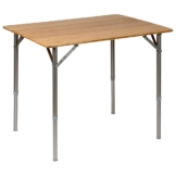 Campingtisch Camping Klapptisch Falttisch Klappbar Verstellbar Alu Bambus