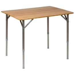 Campingtisch Camping Klapptisch Falttisch Klappbar Verstellbar Alu Bambus