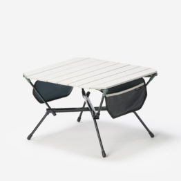 Campingtisch niedrig 500 kompakt beige/grün