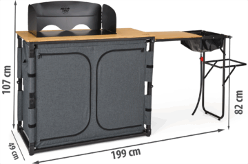 Camplife Bambus Küchenbox Varna - Campingküchen