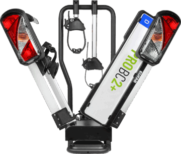 EUFAB Fahrradträger PROBC2+ für 2 Fahrräder, E-Bike geeignet - Fahrradträger für Anhängerkupplungen