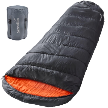 Mumienschlafsack - Vegas - Outdoor - Schwarz - RV links - bis -12°C