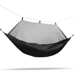Travelnet Hängematte, mit Moskitonetz, Farbe Schwarz